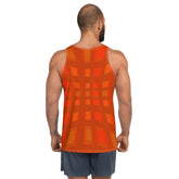 Close-up of Coastal Breeze Men's Tank Top fabric, showcasing the lightweight and breathable material.